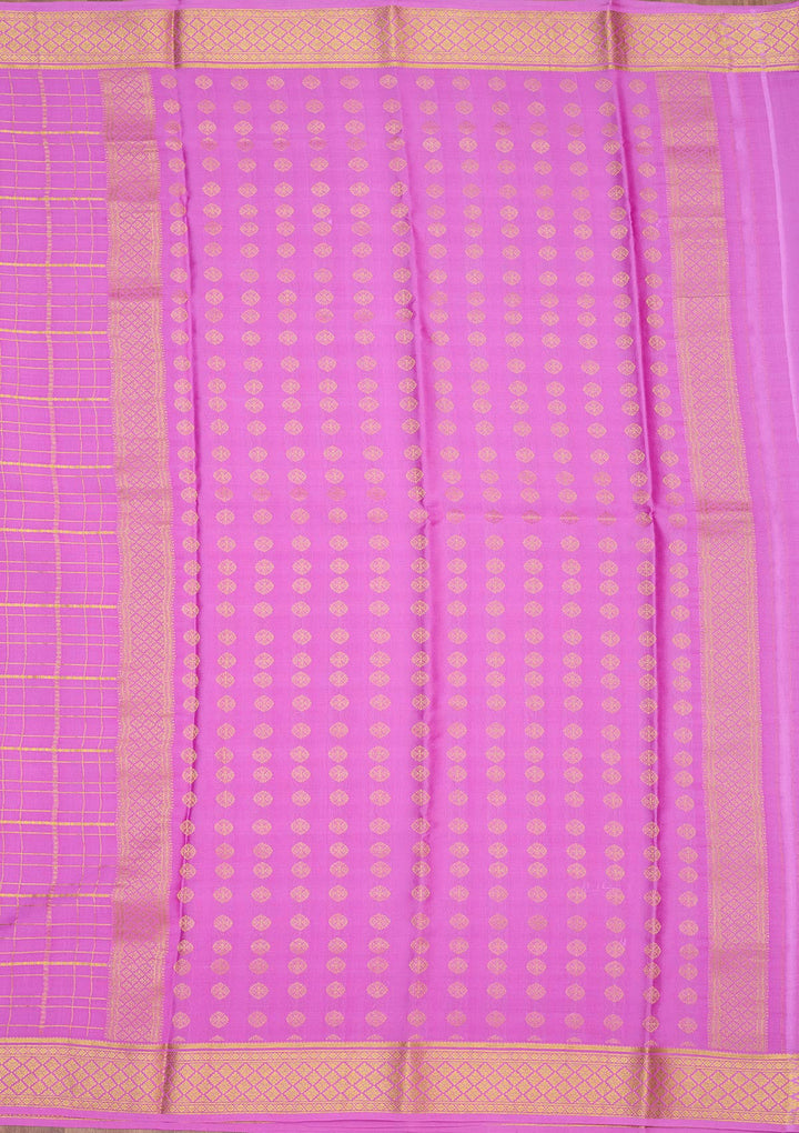 Purple Zariwork Pure Crepe Silk Saree-Koskii