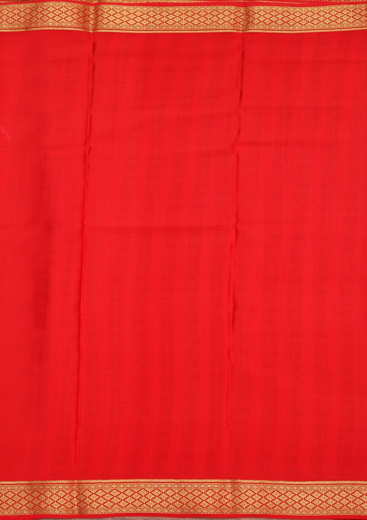 Red Zariwork Pure Crepe Silk Saree-koskii