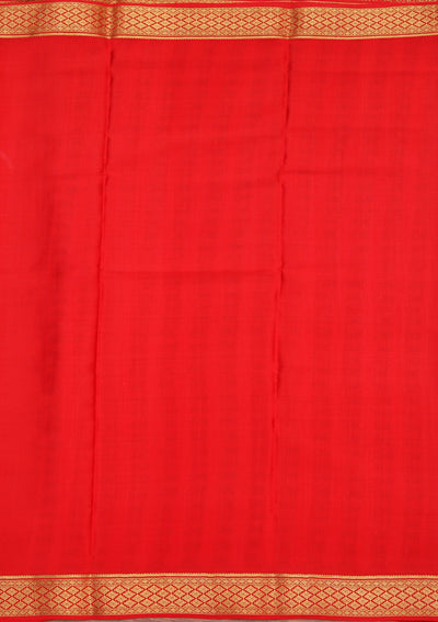 Red Zariwork Pure Crepe Silk Saree-koskii