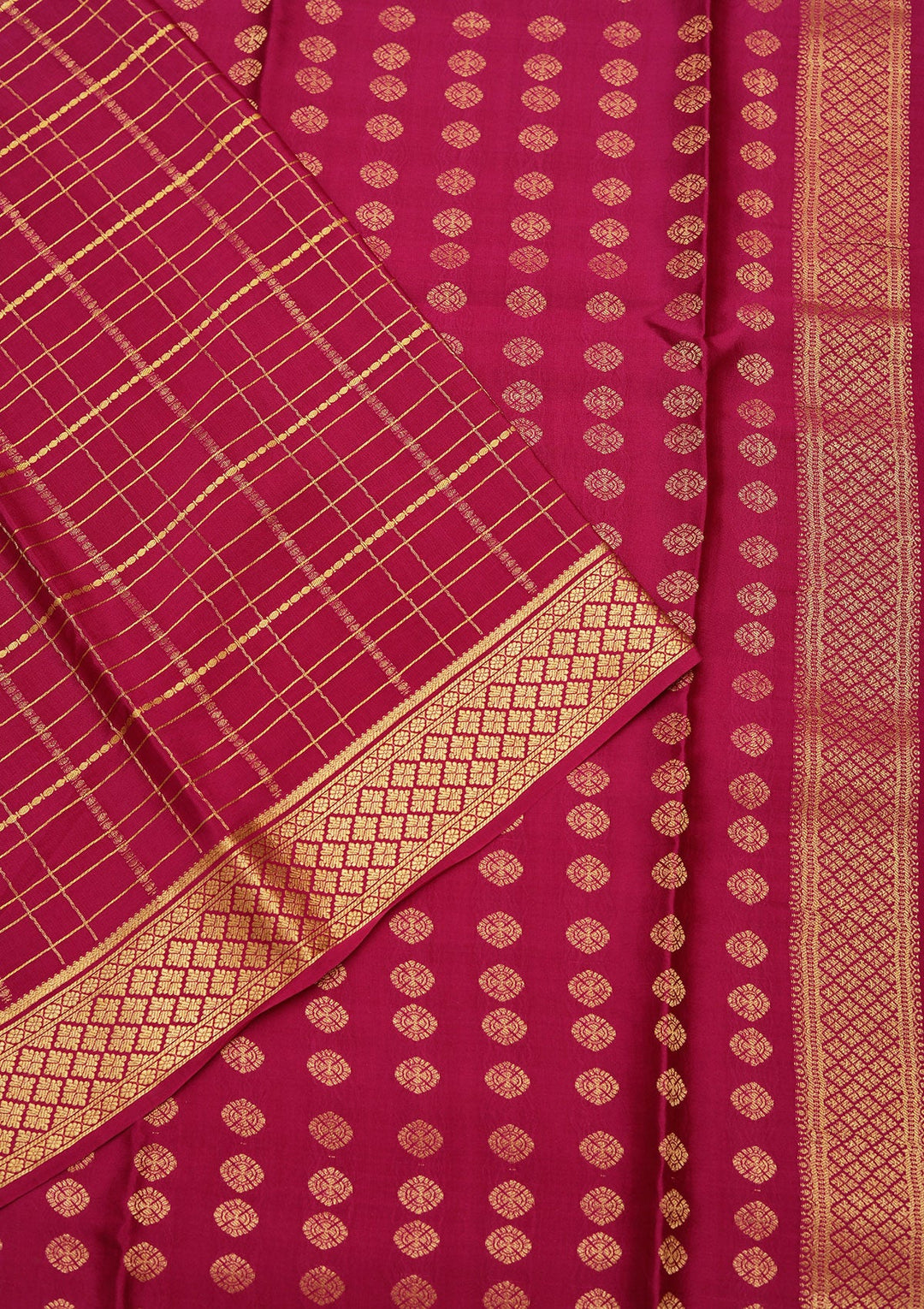 Wine Zariwork Pure Crepe Silk_Saree_koskii