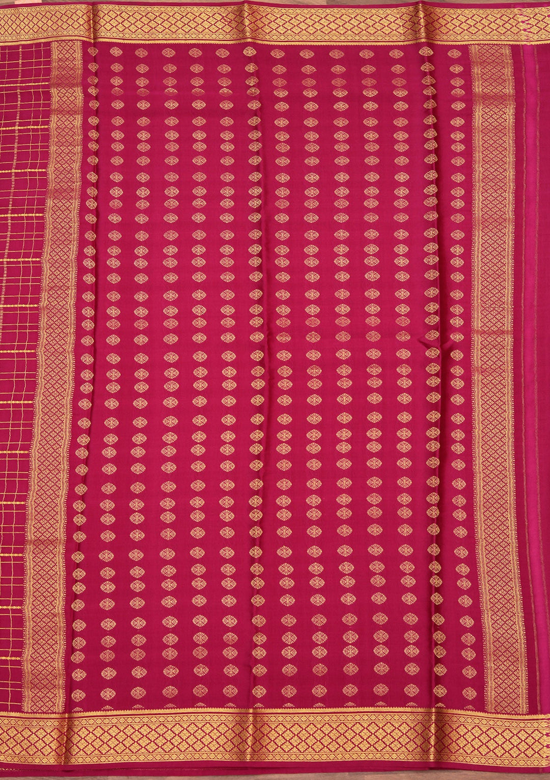 Wine Zariwork Pure Crepe Silk_Saree_koskii