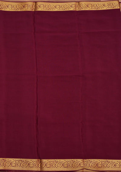 Light Grey Zariwork Pure Crepe Silk Saree-koskii