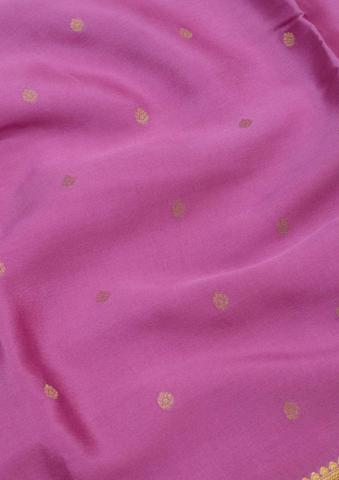 Onion Pink Zariwork Pure Crepe Silk Saree-Koskii