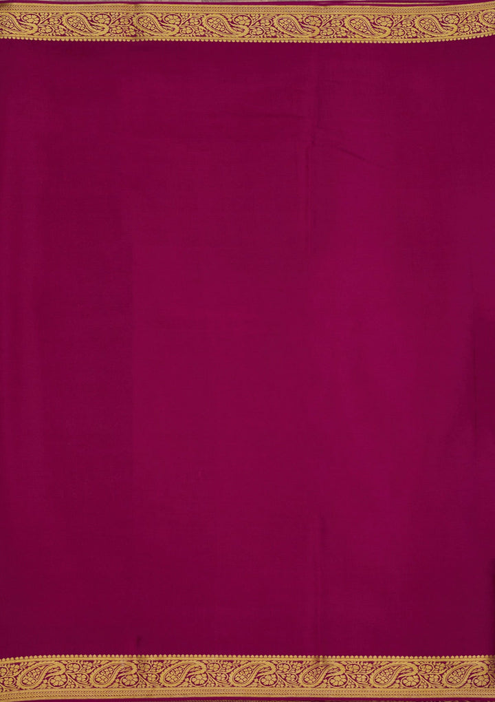 Onion Pink Zariwork Pure Crepe Silk Saree-Koskii