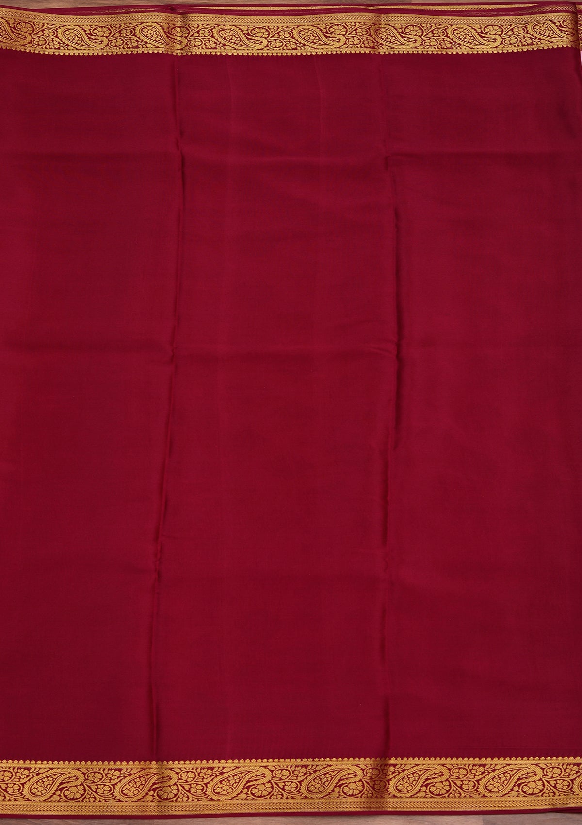Onion Pink Zariwork Pure Crepe Silk Saree-koskii