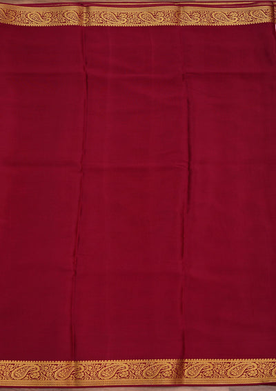 Onion Pink Zariwork Pure Crepe Silk Saree-koskii