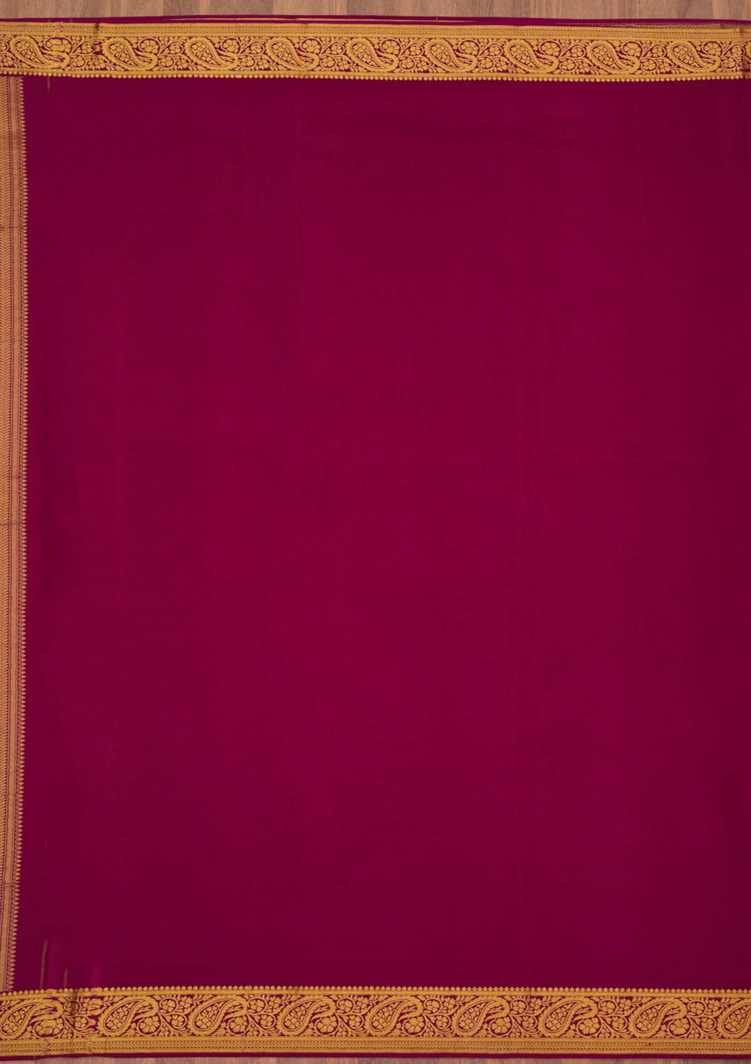 Purple Zariwork Pure Crepe Silk Saree-Koskii