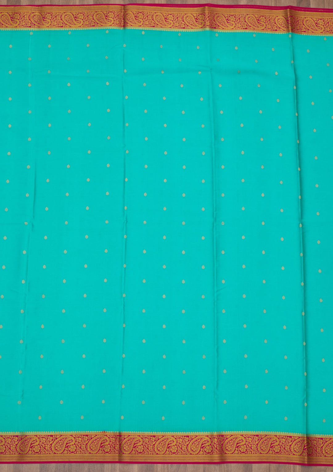 Sky Blue Zariwork Pure Crepe Silk Saree-Koskii