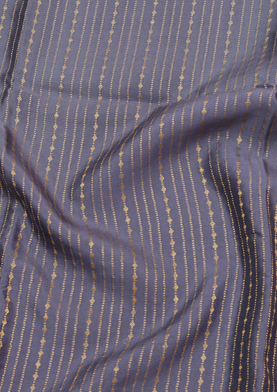 Blue Zariwork Pure Crepe Silk Saree-koskii