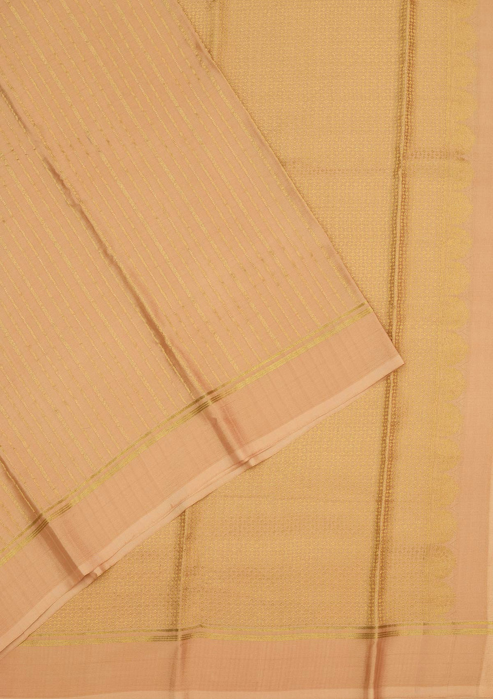 Gold Zariwork Pure Crepe Silk Saree-Koskii