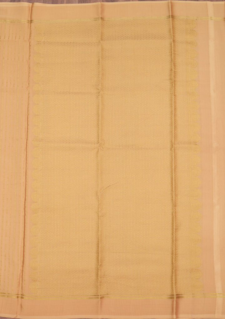 Gold Zariwork Pure Crepe Silk Saree-Koskii