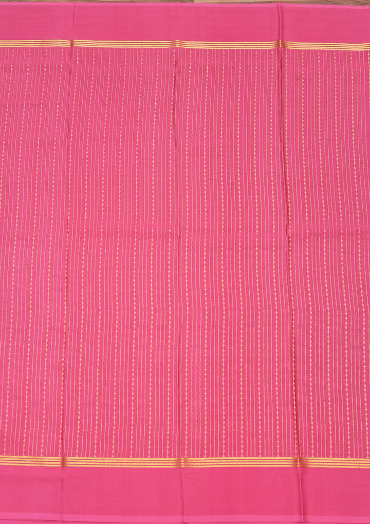 Onion Pink Zariwork Pure Crepe Silk_Saree_koskii