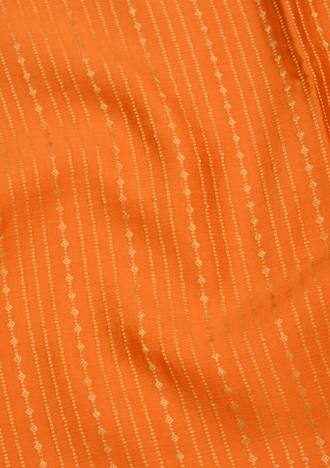 Orange Zariwork Pure Crepe Silk Saree-Koskii