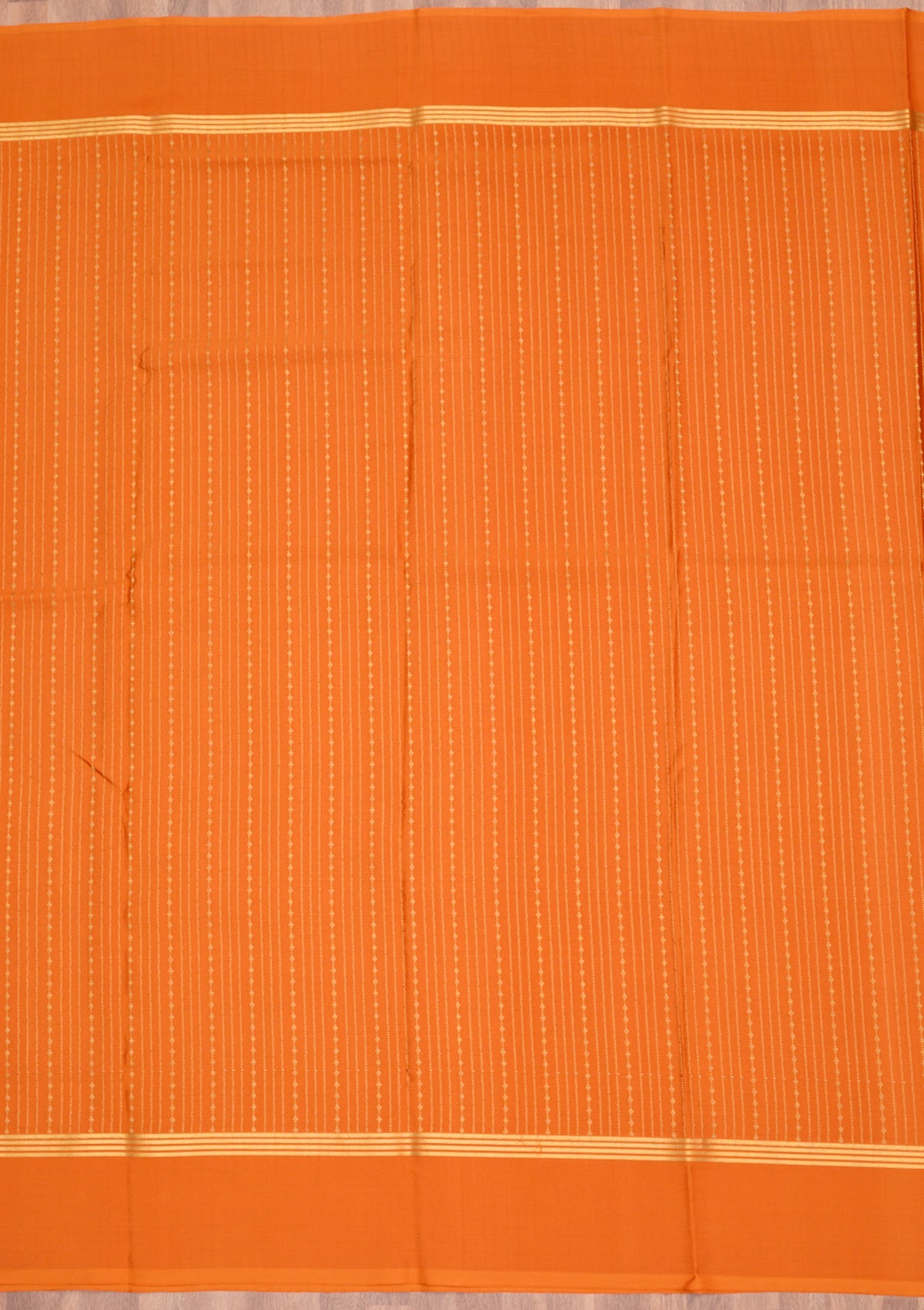 Orange Zariwork Pure Crepe Silk Saree-Koskii