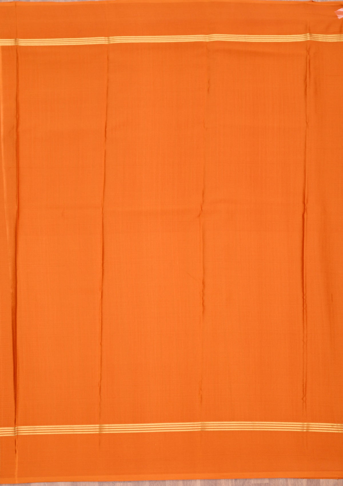 Orange Zariwork Pure Crepe Silk Saree-Koskii