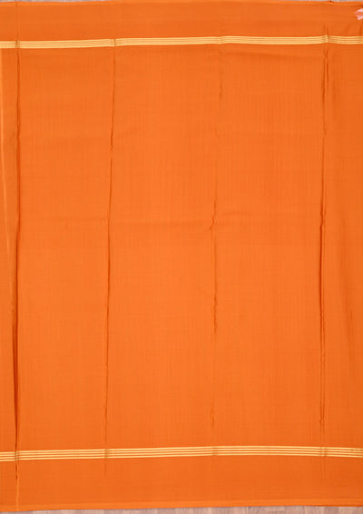 Orange Zariwork Pure Crepe Silk Saree-Koskii