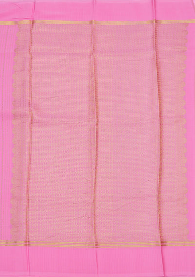 Pink Zariwork Pure Crepe Silk Saree-koskii