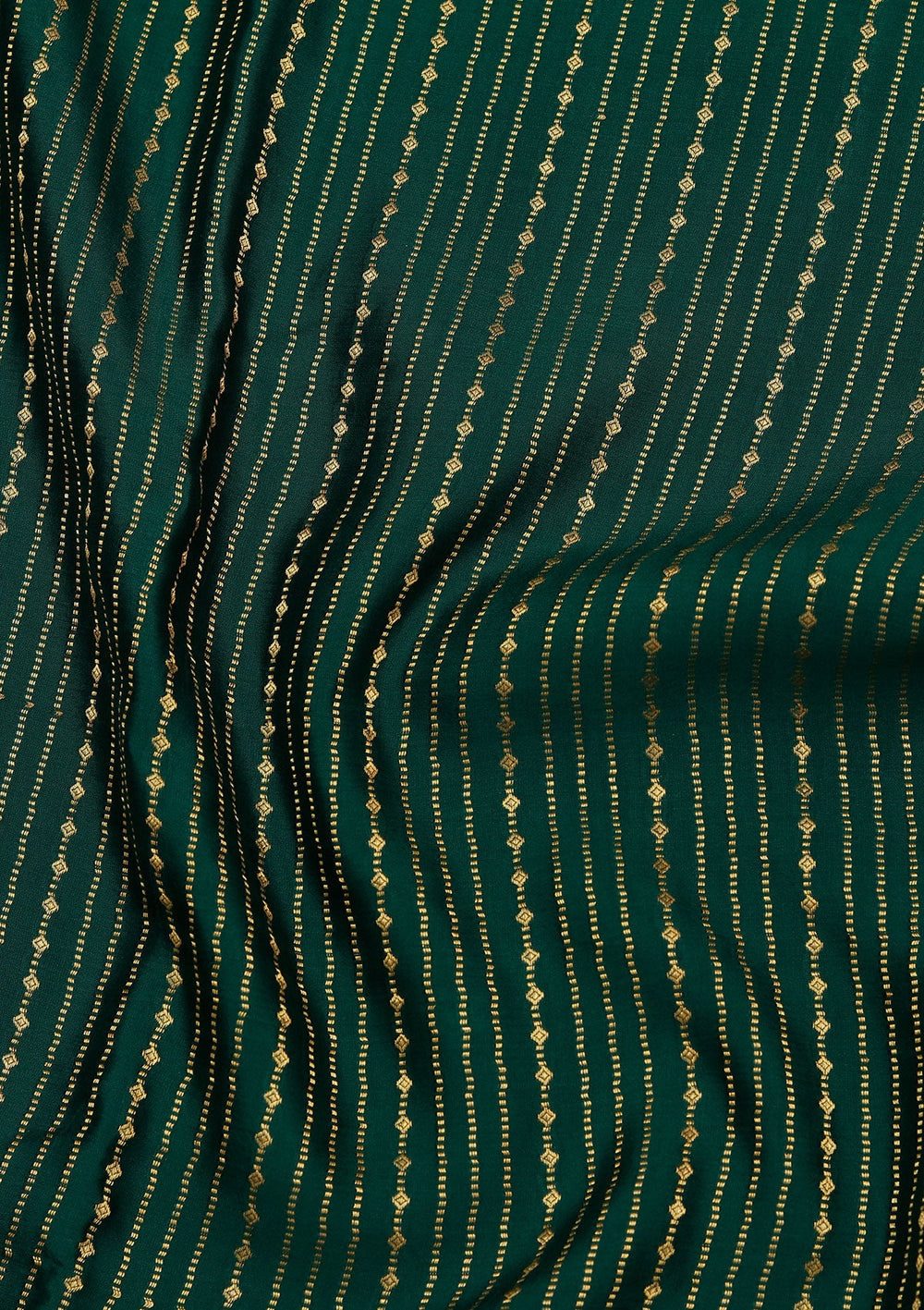 Rama Green Zariwork Pure Crepe Silk Saree_koskii