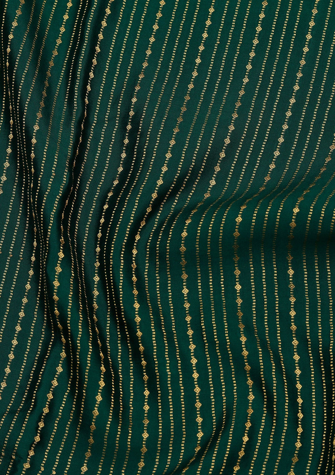 Rama Green Zariwork Pure Crepe Silk Saree_koskii