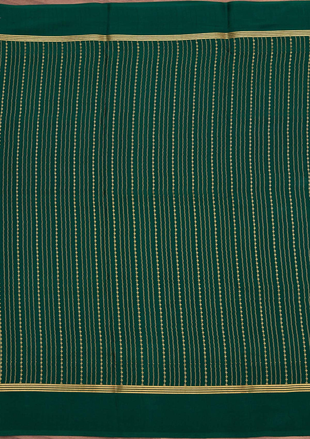 Rama Green Zariwork Pure Crepe Silk Saree_koskii
