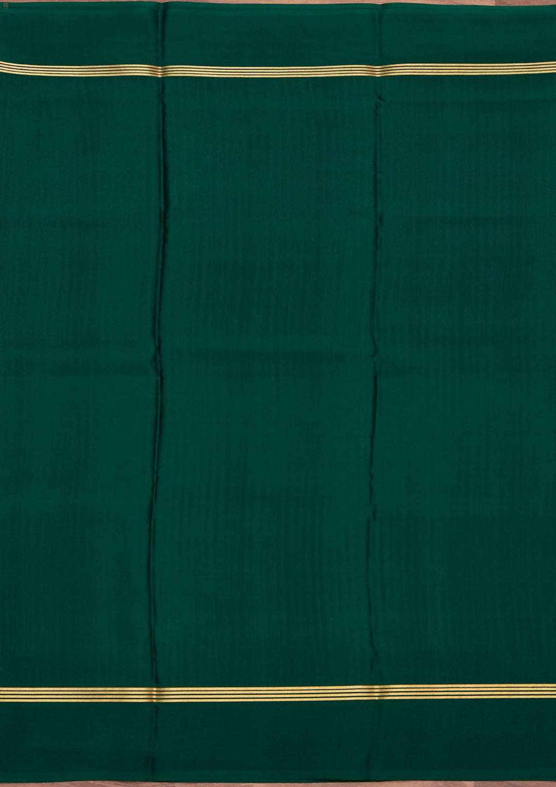 Rama Green Zariwork Pure Crepe Silk Saree_koskii