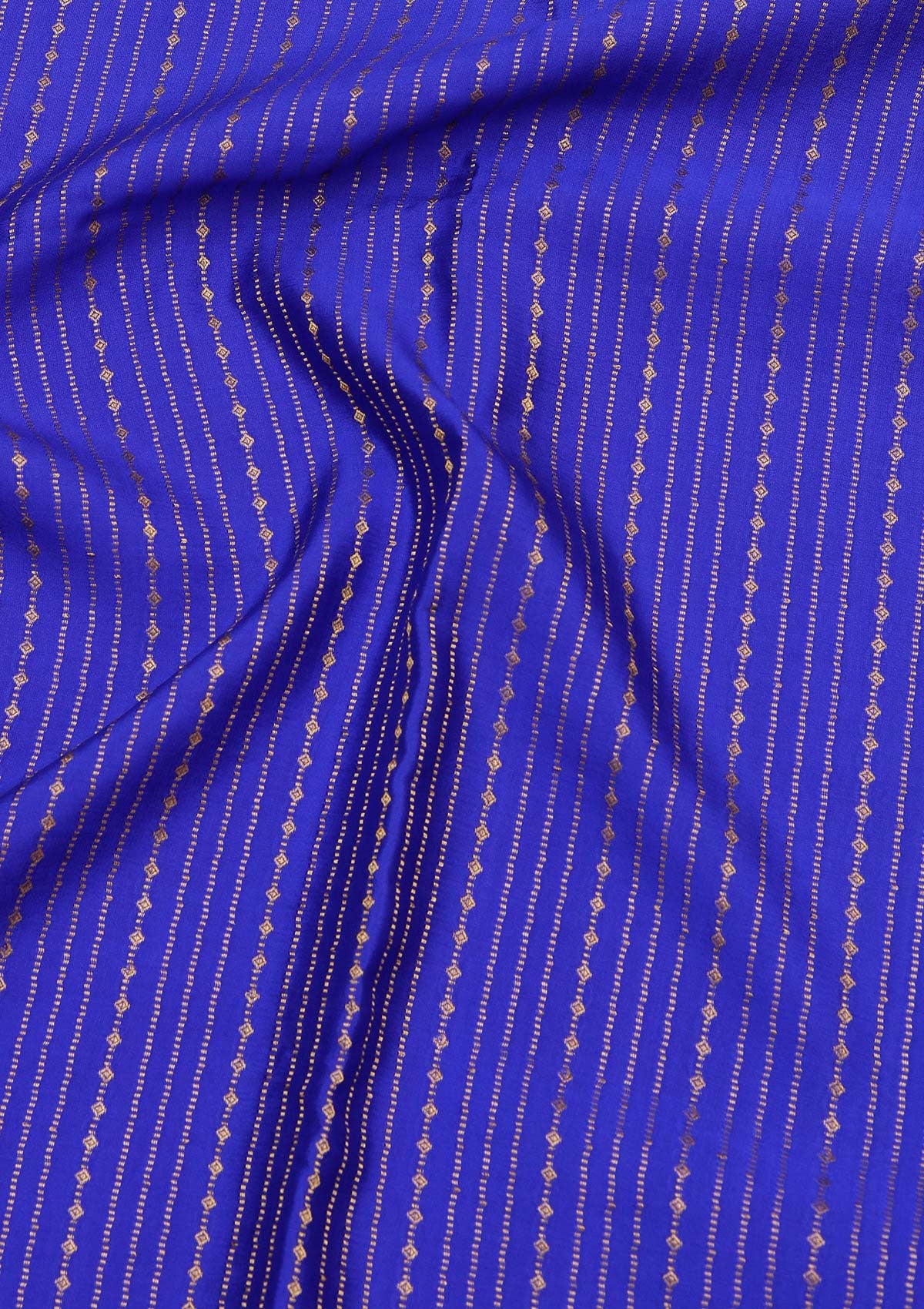 Royal Blue Zariwork Pure Crepe Silk Saree-koskii