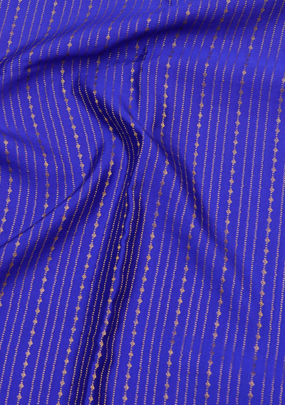 Royal Blue Zariwork Pure Crepe Silk Saree-koskii