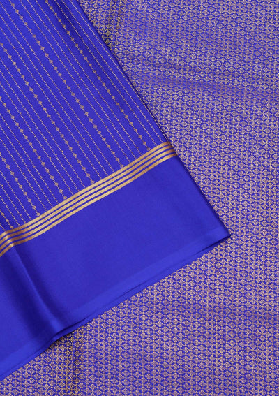 Royal Blue Zariwork Pure Crepe Silk Saree-koskii