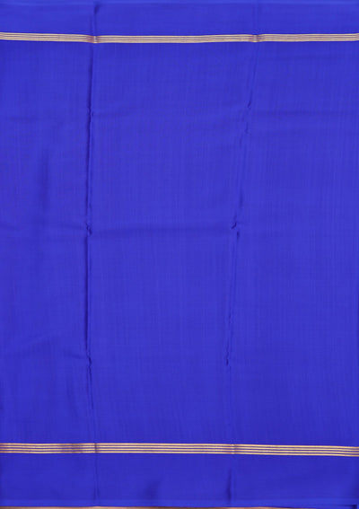 Royal Blue Zariwork Pure Crepe Silk Saree-koskii