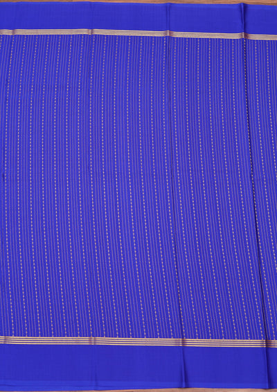 Royal Blue Zariwork Pure Crepe Silk Saree-koskii