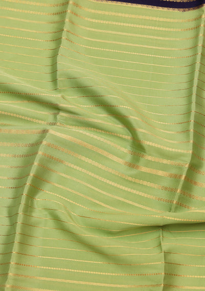 Blue Zariwork Pure Crepe Silk Saree-koskii