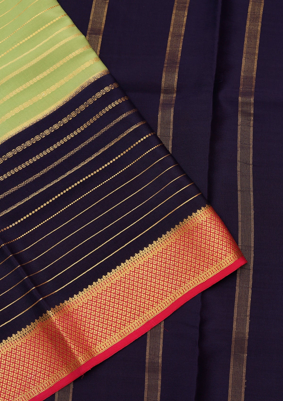 Blue Zariwork Pure Crepe Silk Saree-koskii