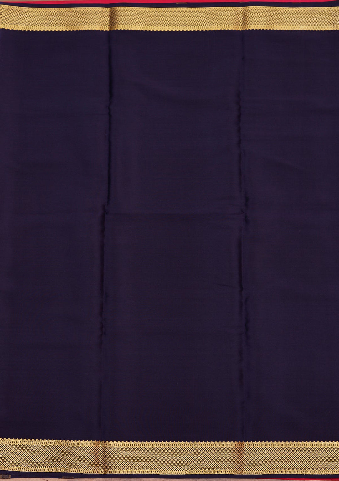 Blue Zariwork Pure Crepe Silk Saree_koskii