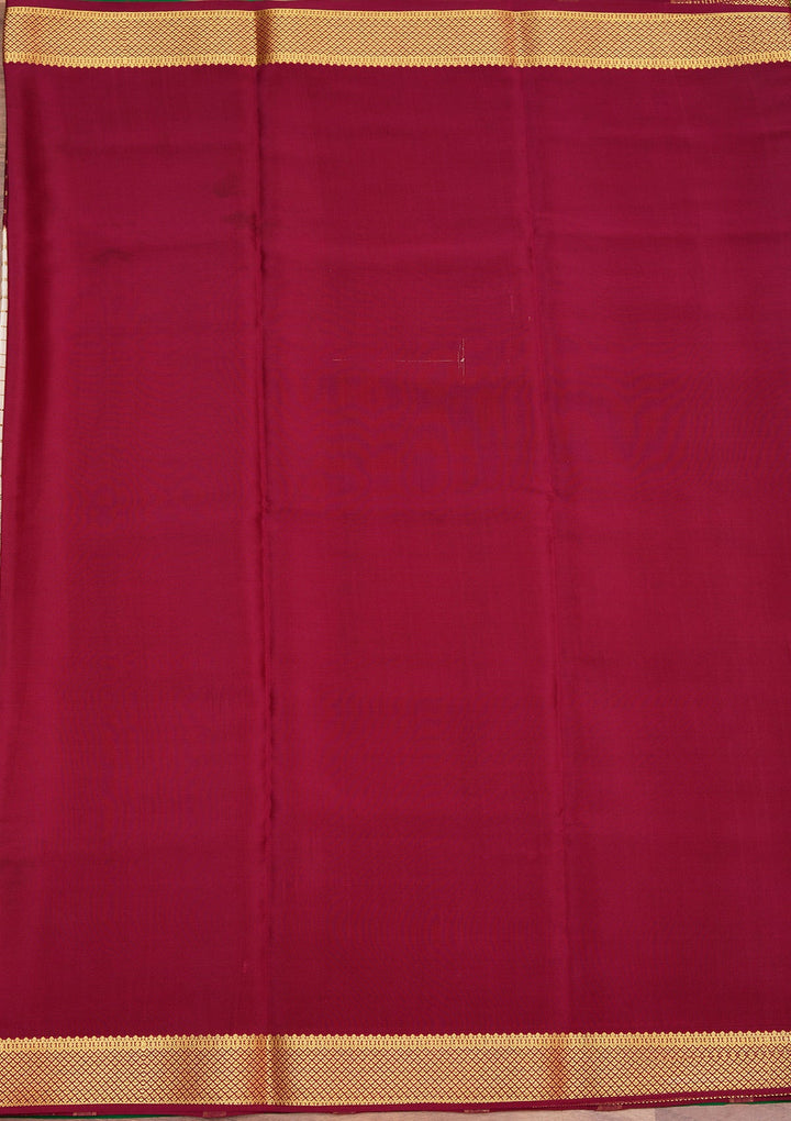 Cream Zariwork Pure Crepe Silk Saree_koskii