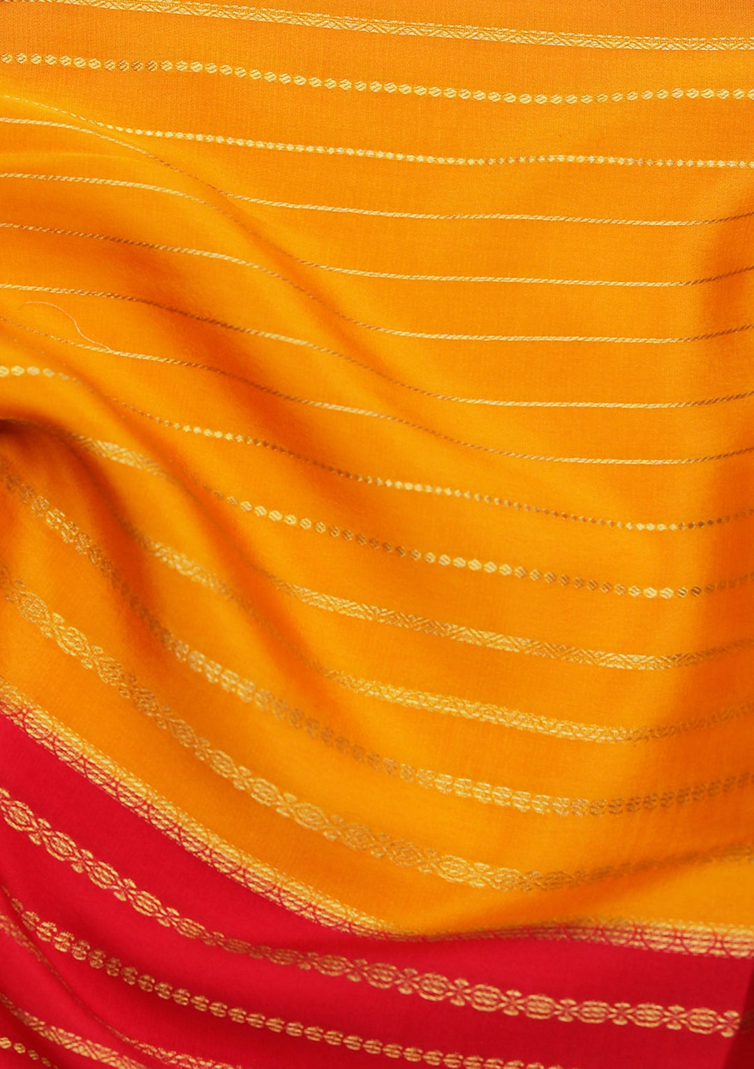 Mustard Zariwork Pure Crepe Silk_Saree_koskii