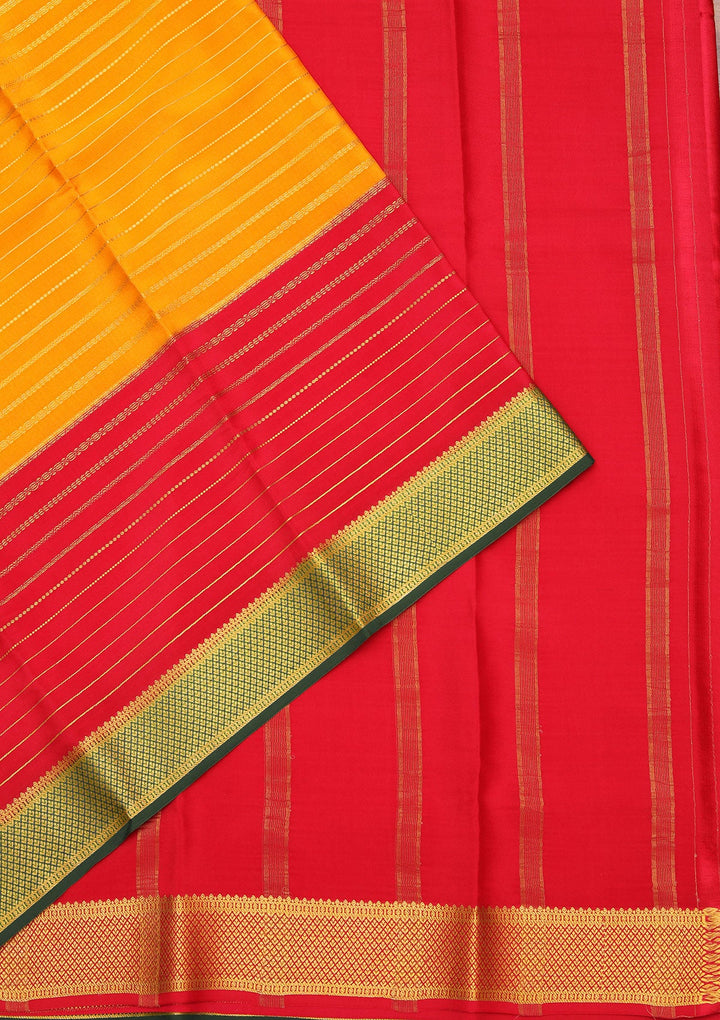 Mustard Zariwork Pure Crepe Silk_Saree_koskii
