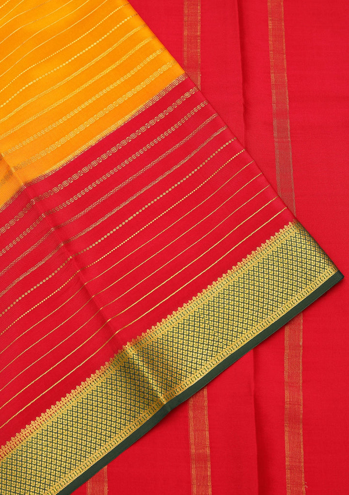 Mustard Zariwork Pure Crepe Silk_Saree_koskii