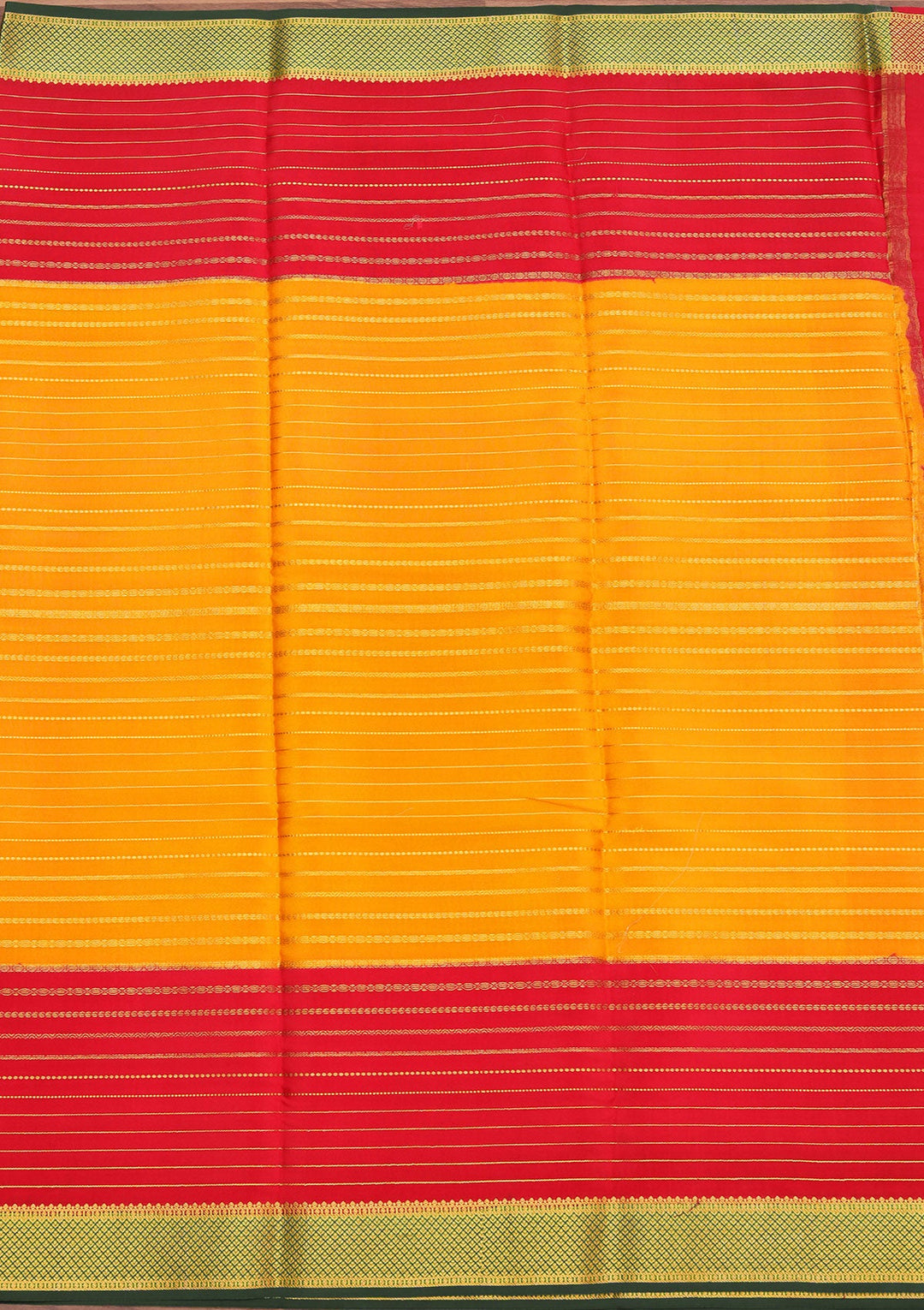 Mustard Zariwork Pure Crepe Silk_Saree_koskii