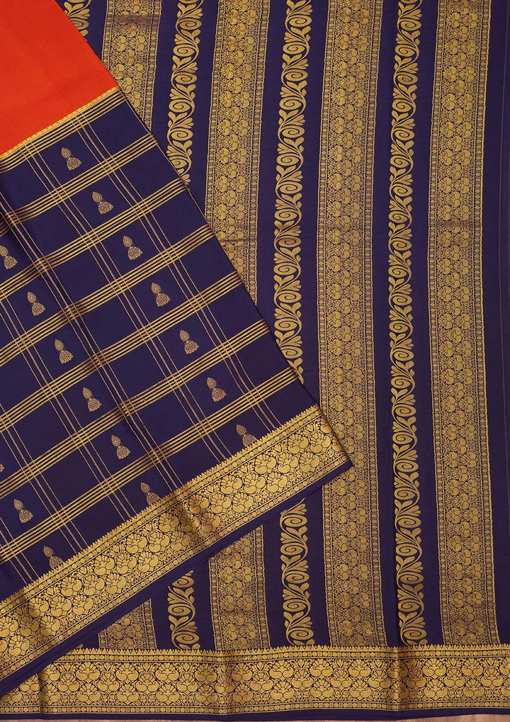 Light Brown Zariwork Pure Crepe Silk Saree-Koskii