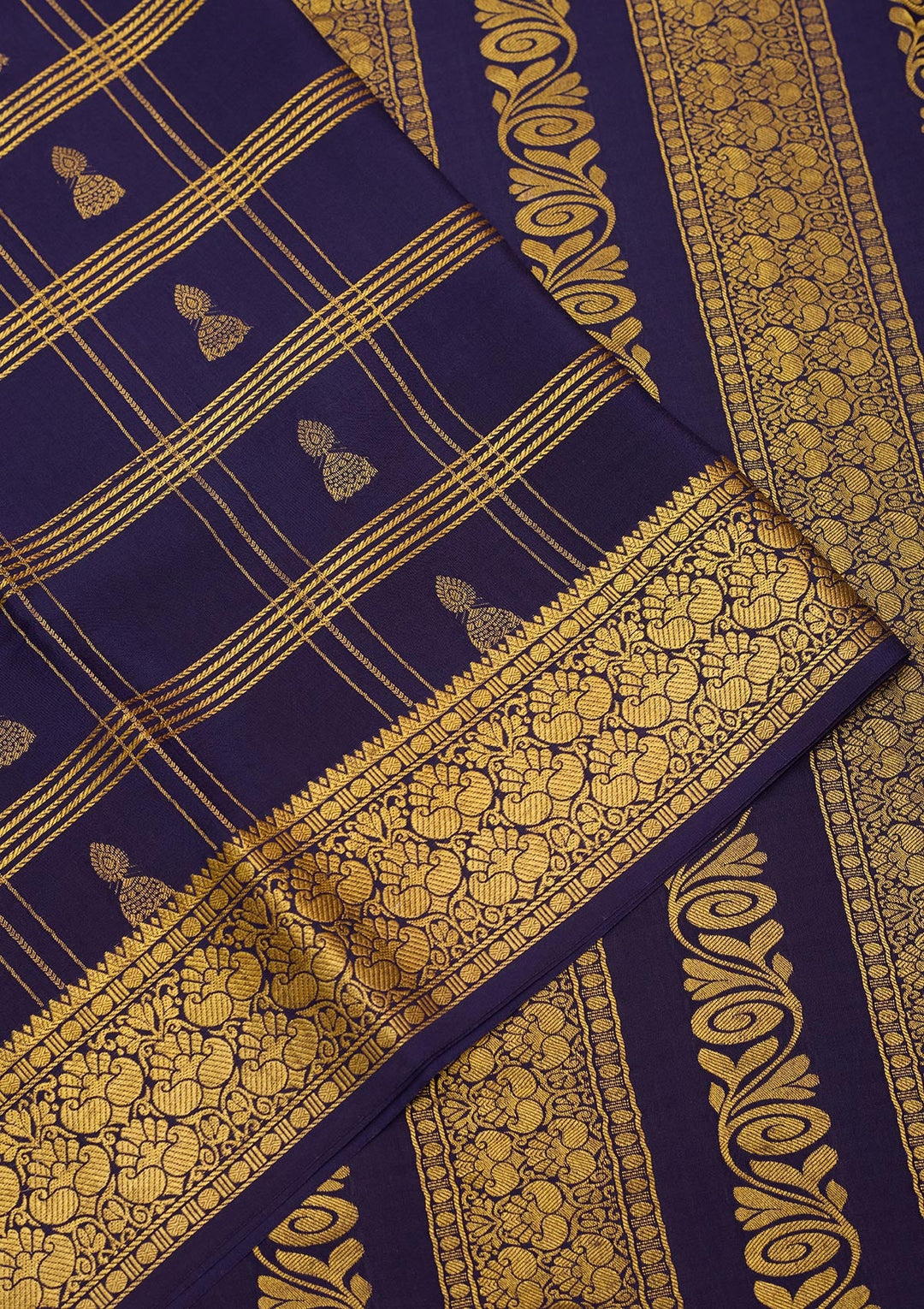 Light Brown Zariwork Pure Crepe Silk Saree-Koskii