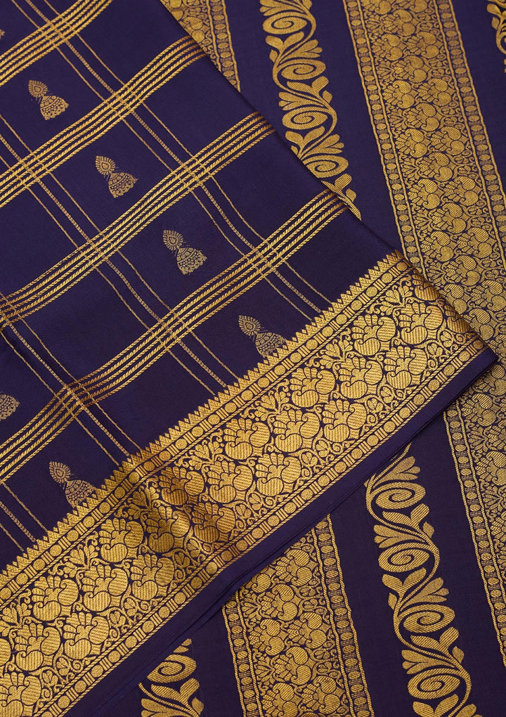 Light Brown Zariwork Pure Crepe Silk Saree-Koskii
