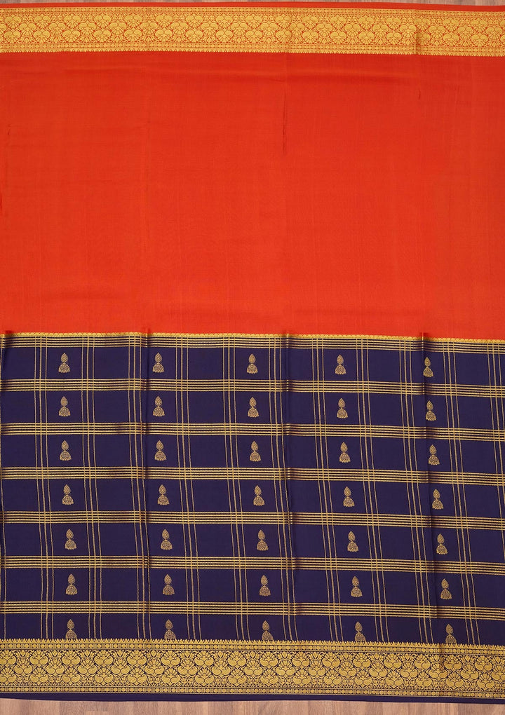 Light Brown Zariwork Pure Crepe Silk Saree-Koskii