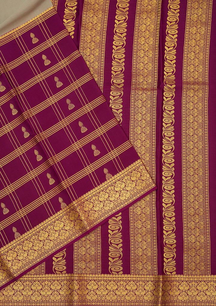 Light Grey Zariwork Pure Crepe Silk Saree-Koskii