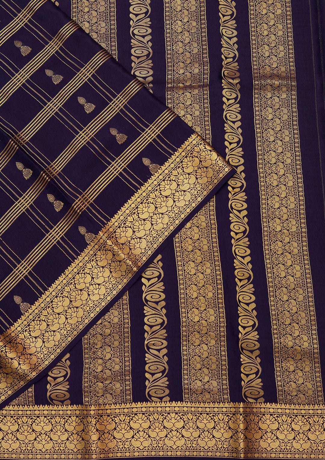 Sky Blue Zariwork Pure Crepe Silk_Saree_koskii