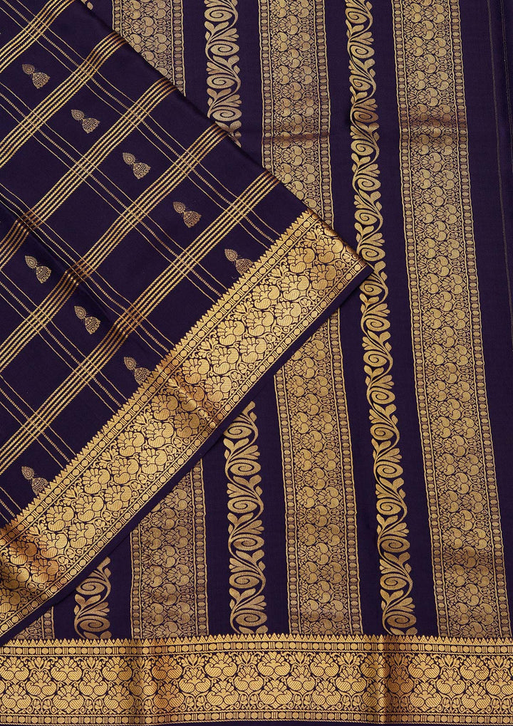 Sky Blue Zariwork Pure Crepe Silk_Saree_koskii