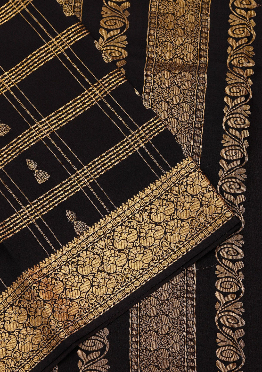 Sky Blue Zariwork Pure Crepe Silk Saree_koskii