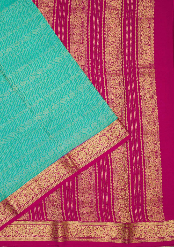 Blue Zariwork Pure Crepe Silk Saree-Koskii