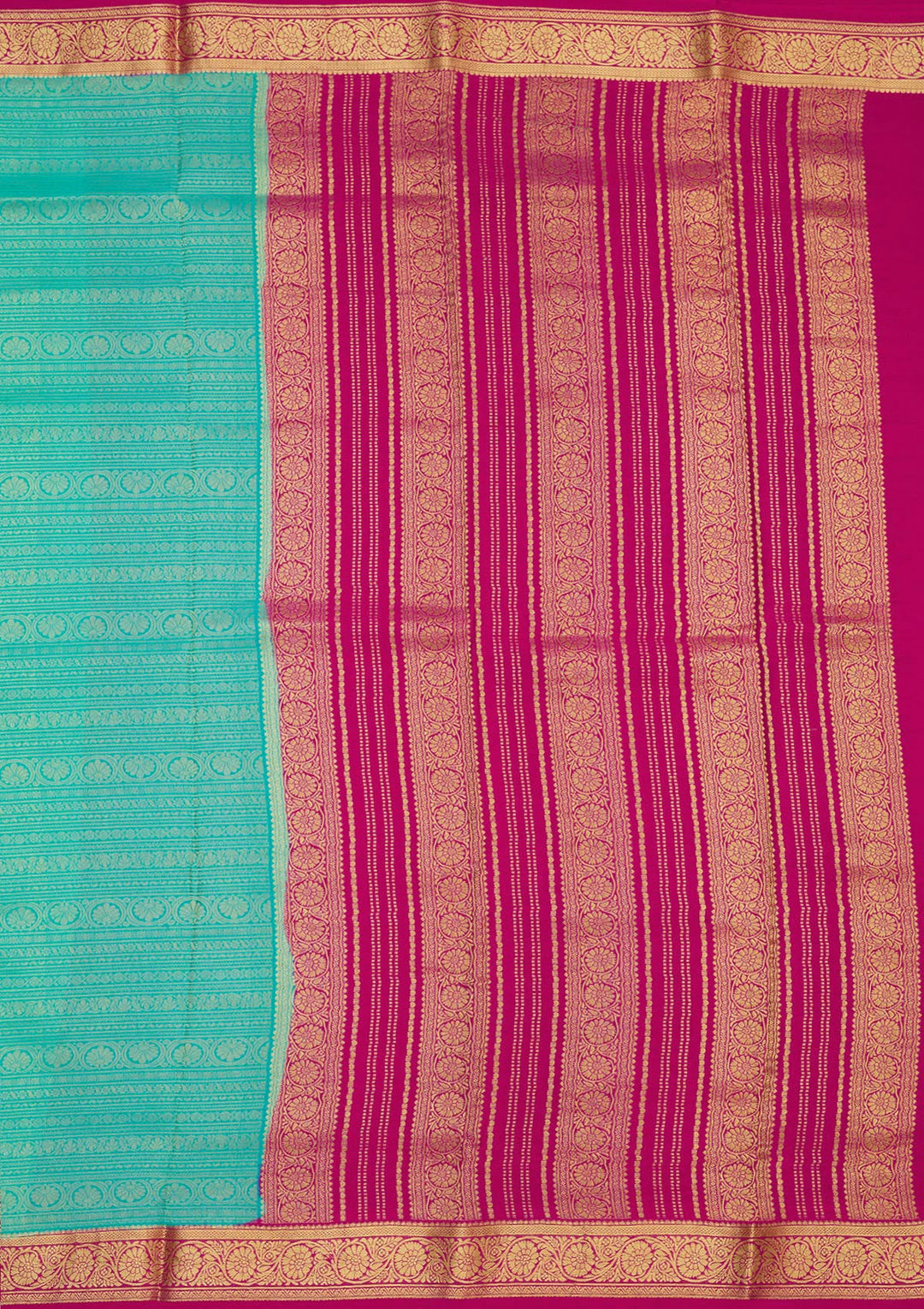 Blue Zariwork Pure Crepe Silk Saree-Koskii