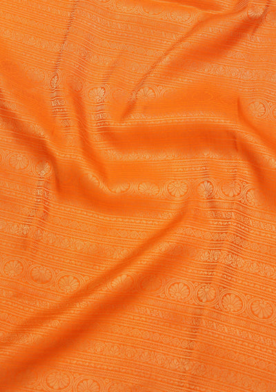 Mustard Zariwork Pure Crepe Silk Saree-koskii