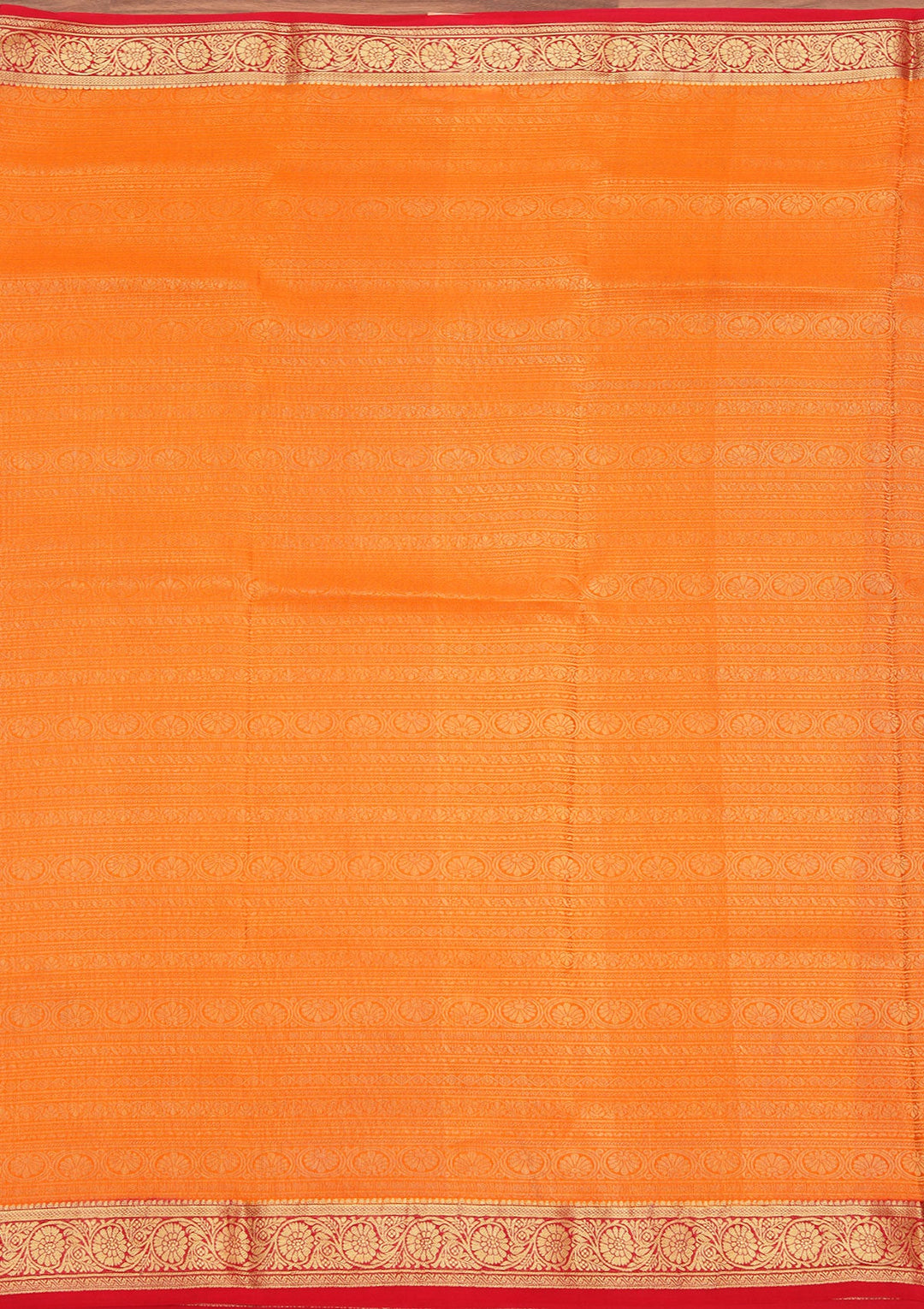 Mustard Zariwork Pure Crepe Silk Saree_koskii